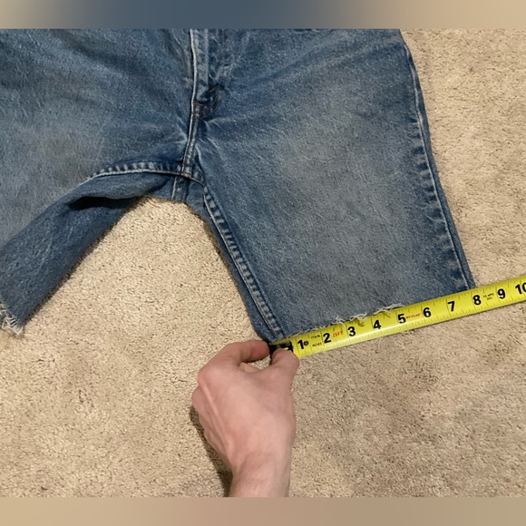 VINTAGE ORANGE TAB Levis’s Shorts - Picture 7 of 12